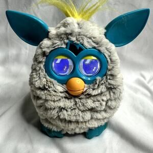 Hasbro 2012 Furby Boom Raincloud Grey Teal Blue Interactive Talking Tested